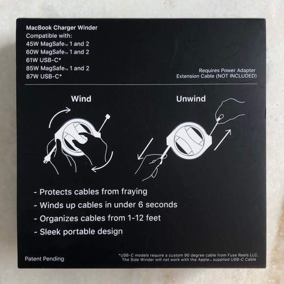 Side Winder MacBook charger winder - Picture 2 of 4